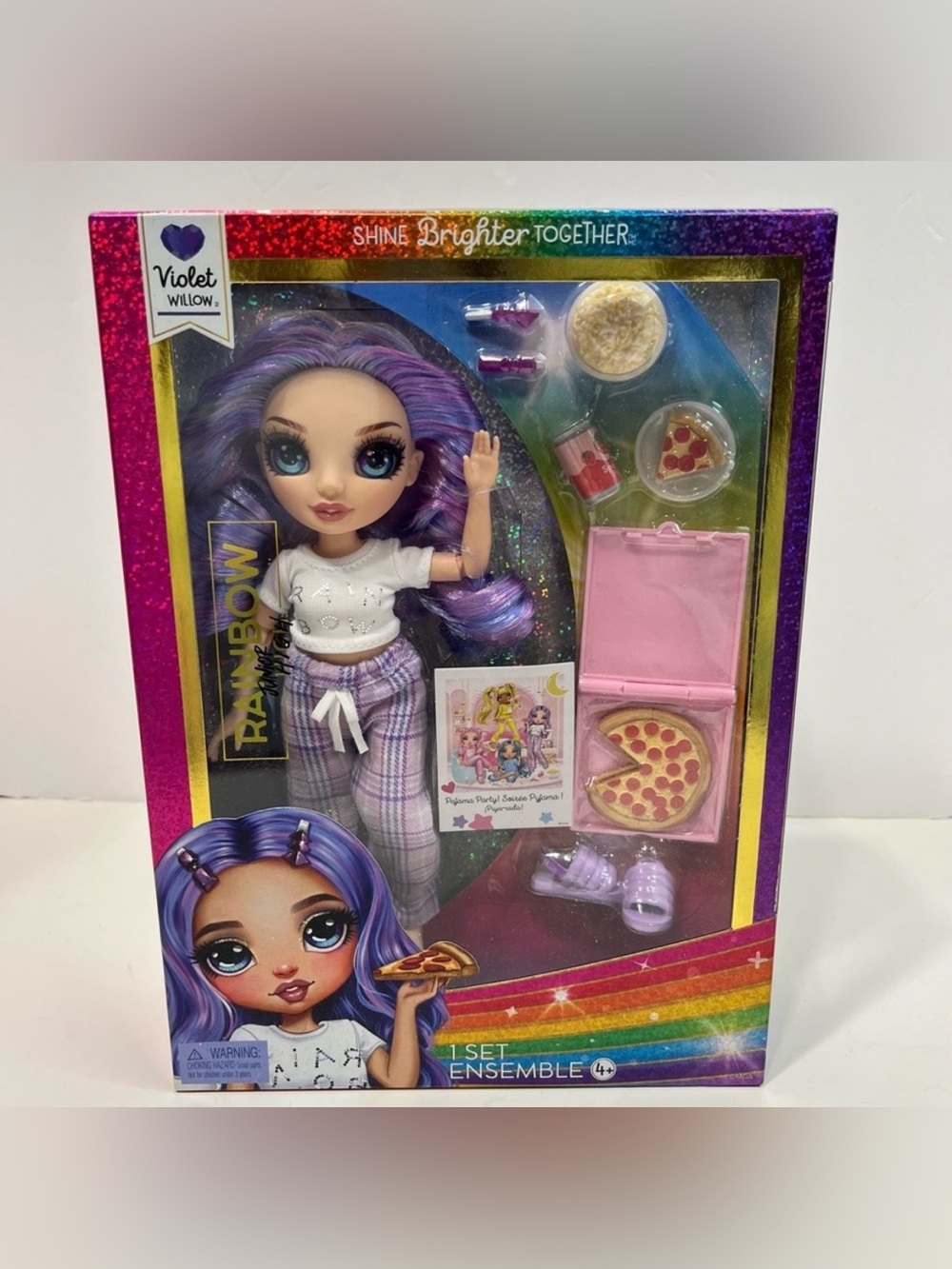 RAINBOW HIGH JUNIOR HIGH DOLL Violet Willow Pajama Party NWT NRFB 2023 MGA